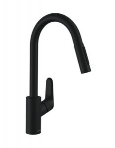 FOLK-_Griferia-de-cocina-Focus-Hansgrohe-negro-mate Griferías de cocina by Hansgrohe