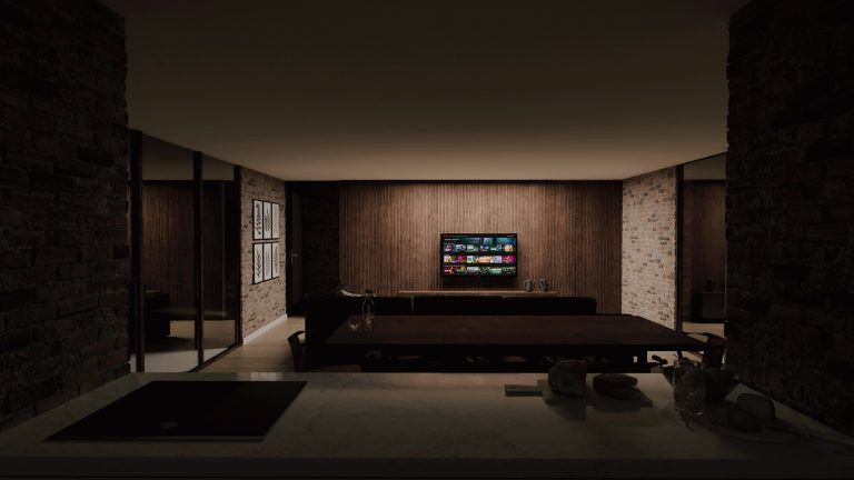living cocina comedor noche 768x432
