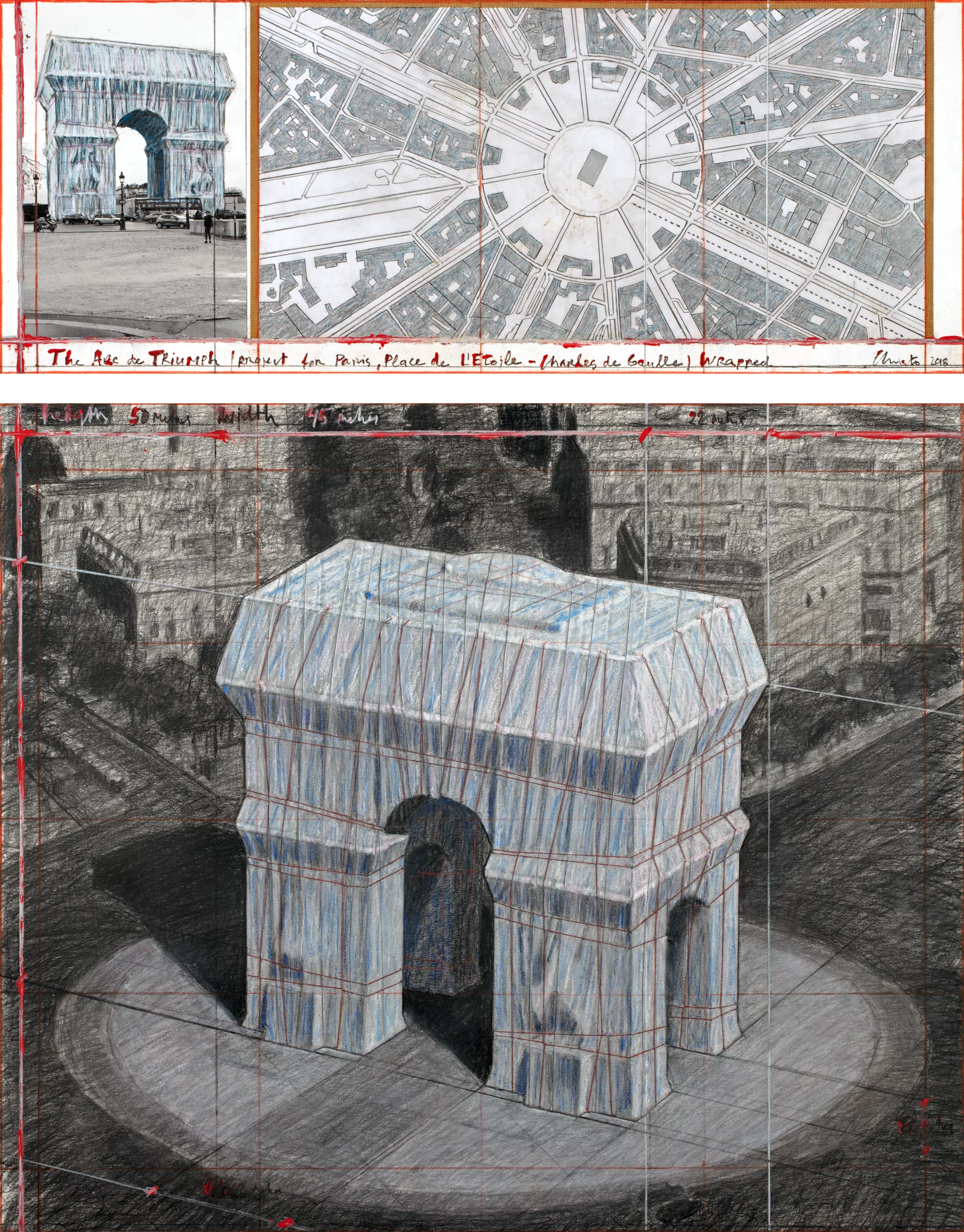 021 Arco de Triunfo envuelto