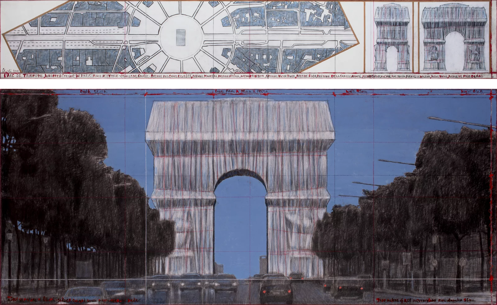 022 Arco de Triunfo envuelto