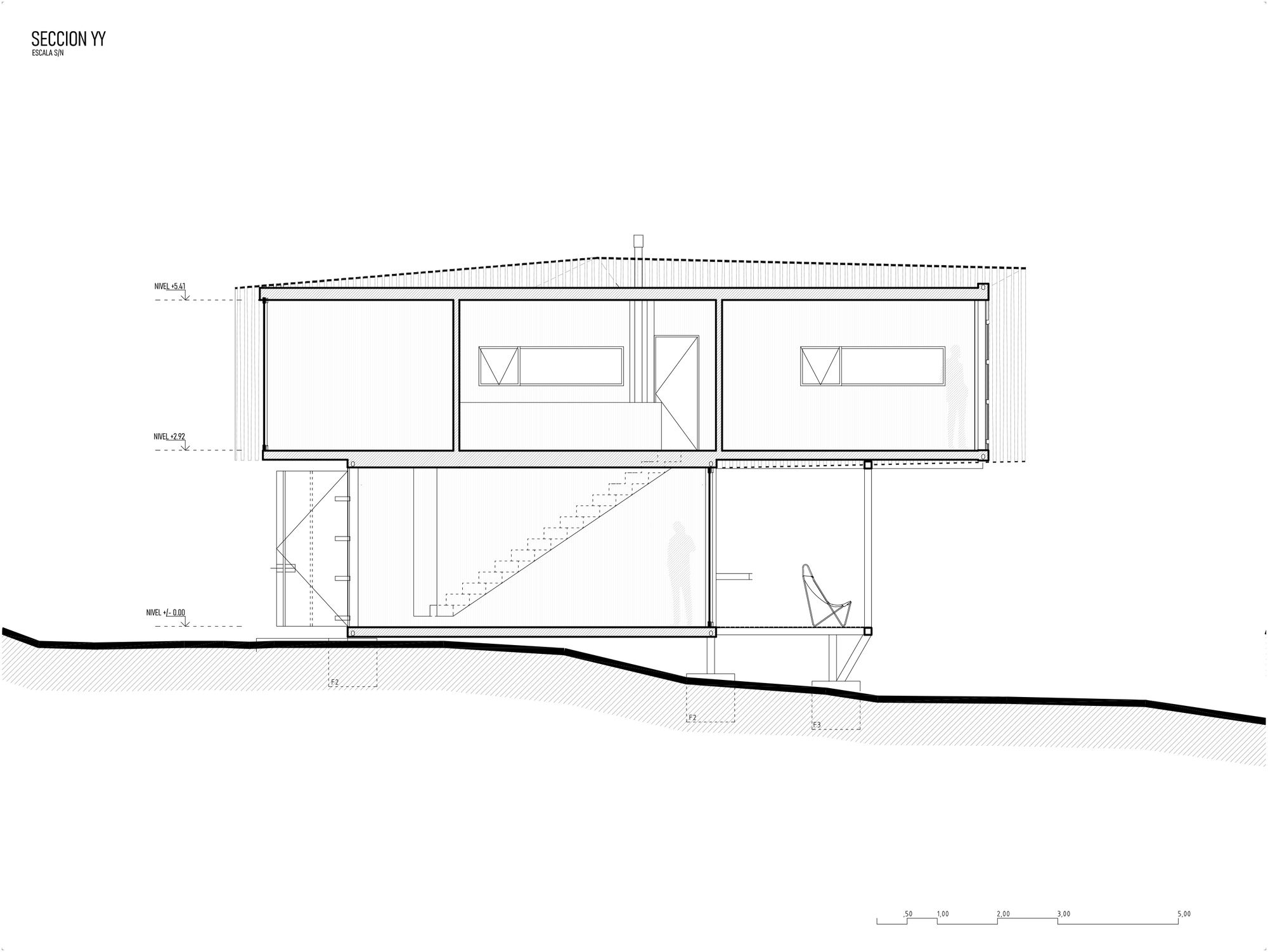 Casa P406 Orfali Ehrenfeld seccion yy