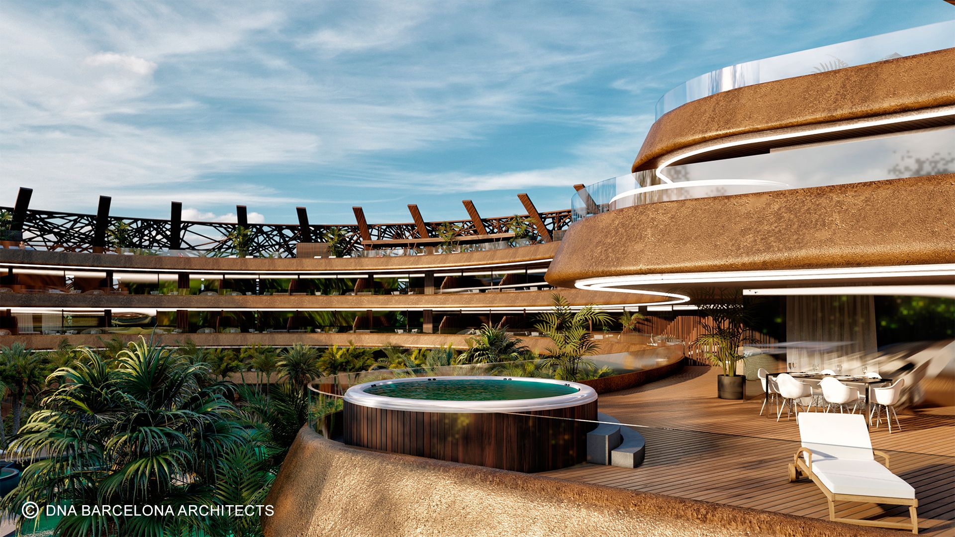 cocoon hotel resort dna barcelona architects 8