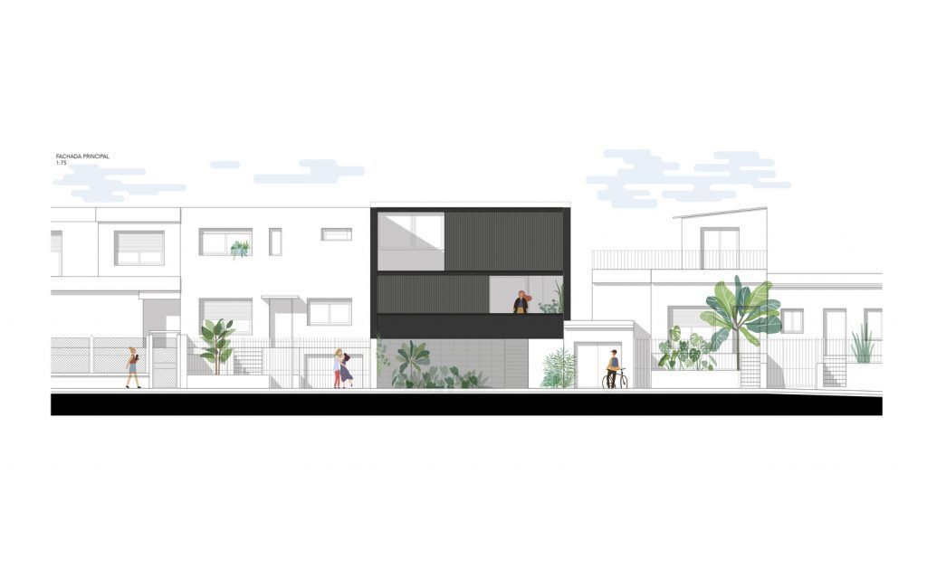 Fachada Principal CASA ARQUITECTURA RIFA 2019