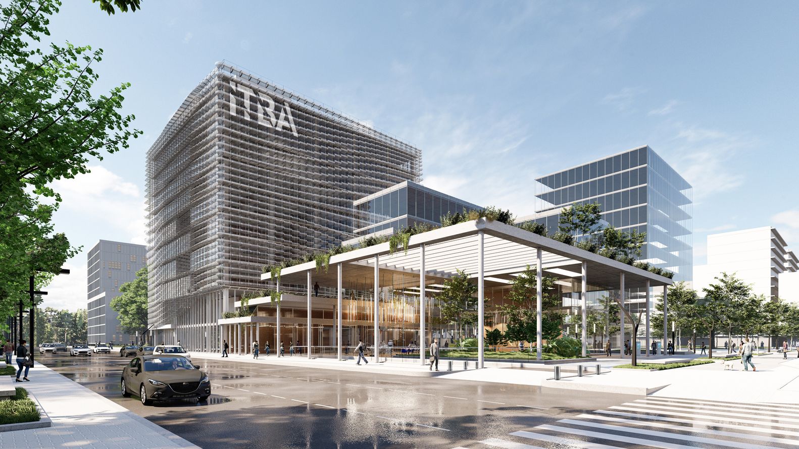 03. Render Peatonal Conjunto 100  Desde Av. Udaondo