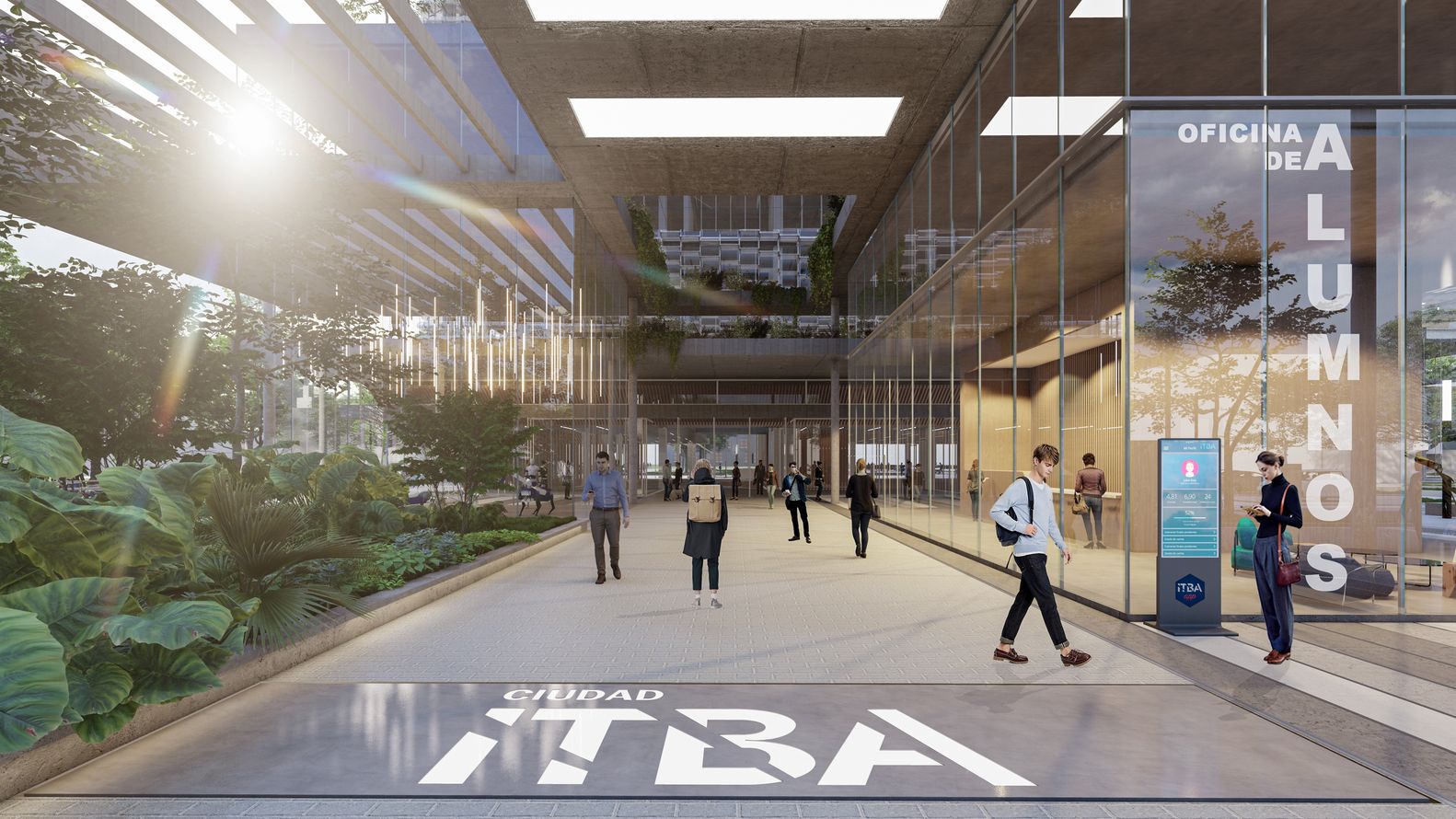 05. Render Peatonal Conjunto 100  Desde Av. Udaondo