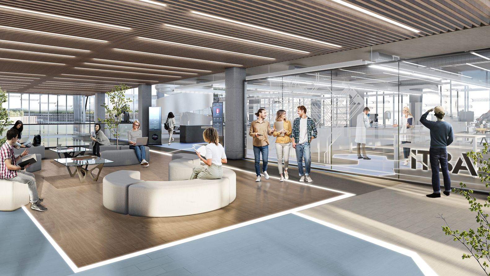 06. Render Interior Encuentro Area Academica