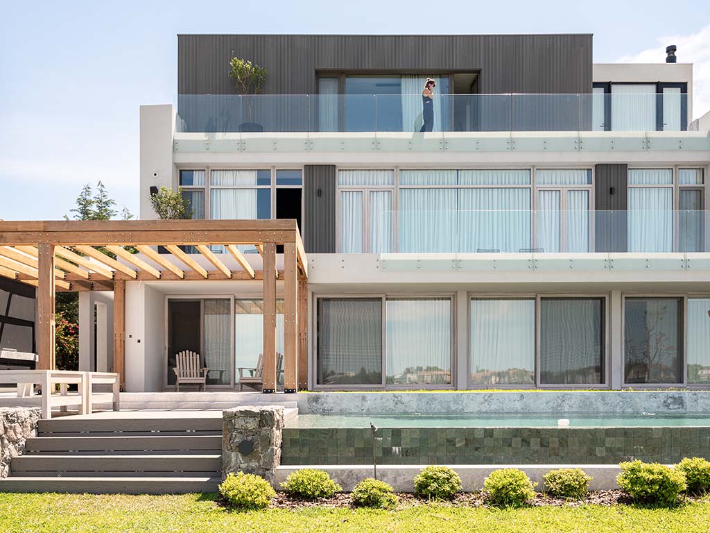 Revestimiento acanalado WPC exterior gris Lifecycle