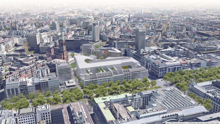 santiago calatrava reveals design for new retail and office complex in dusseldorf germany 2 768x432