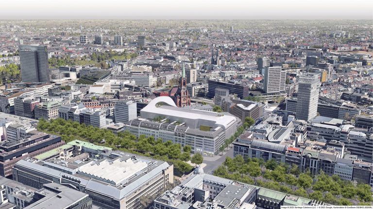santiago calatrava reveals design for new retail and office complex in dusseldorf germany 4 768x432