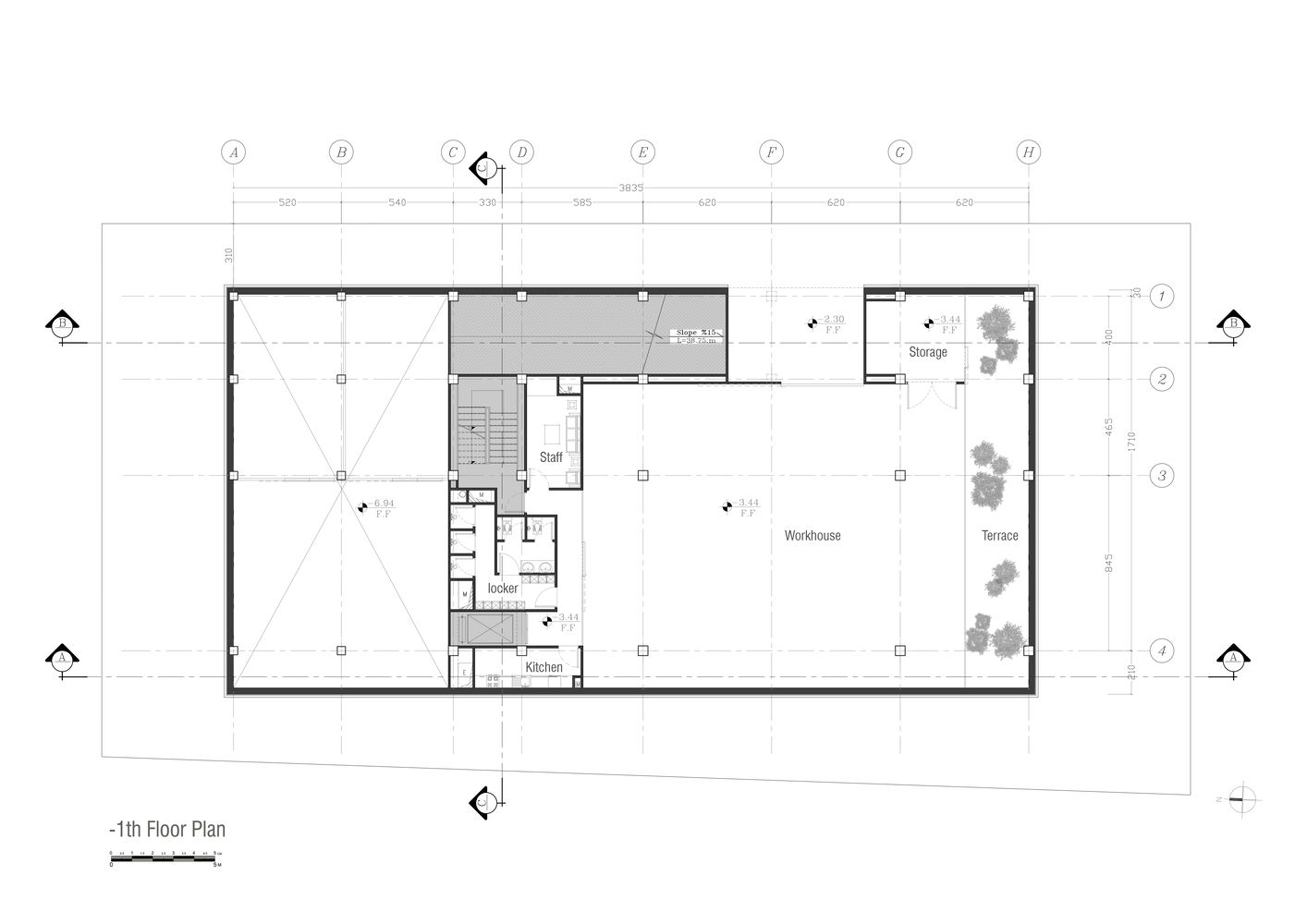 plan 1th floor