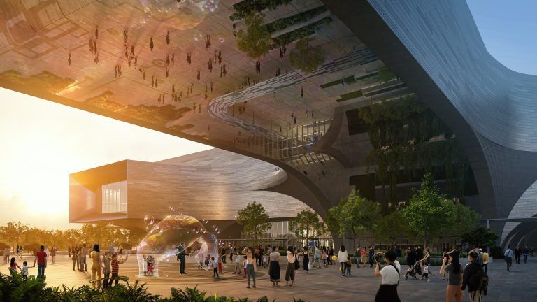 Comienza la construccion del Centro de Ciencias de Zaha Hadid Architects en Singapur 01 768x432