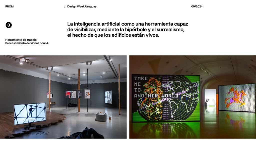 La inteligencia artificial como una herramienta capaz de visibilizar, mediante la hipérbole y el surrealismo, el hecho de que los edificios están vivos.