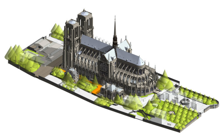 how bim supported the reconstruction of notre dame cathedral and redefined historical preservation 123 768x474