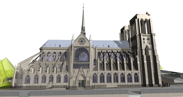 how bim supported the reconstruction of notre dame cathedral and redefined historical preservation 25 768x409