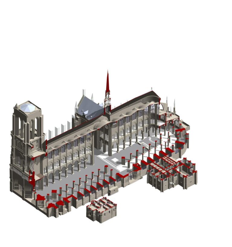 how bim supported the reconstruction of notre dame cathedral and redefined historical preservation 8 768x817