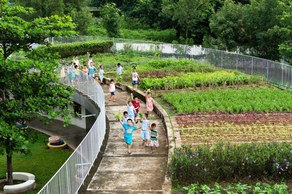 cubierta verde arquitectura sostenible Vo Trong Nghia